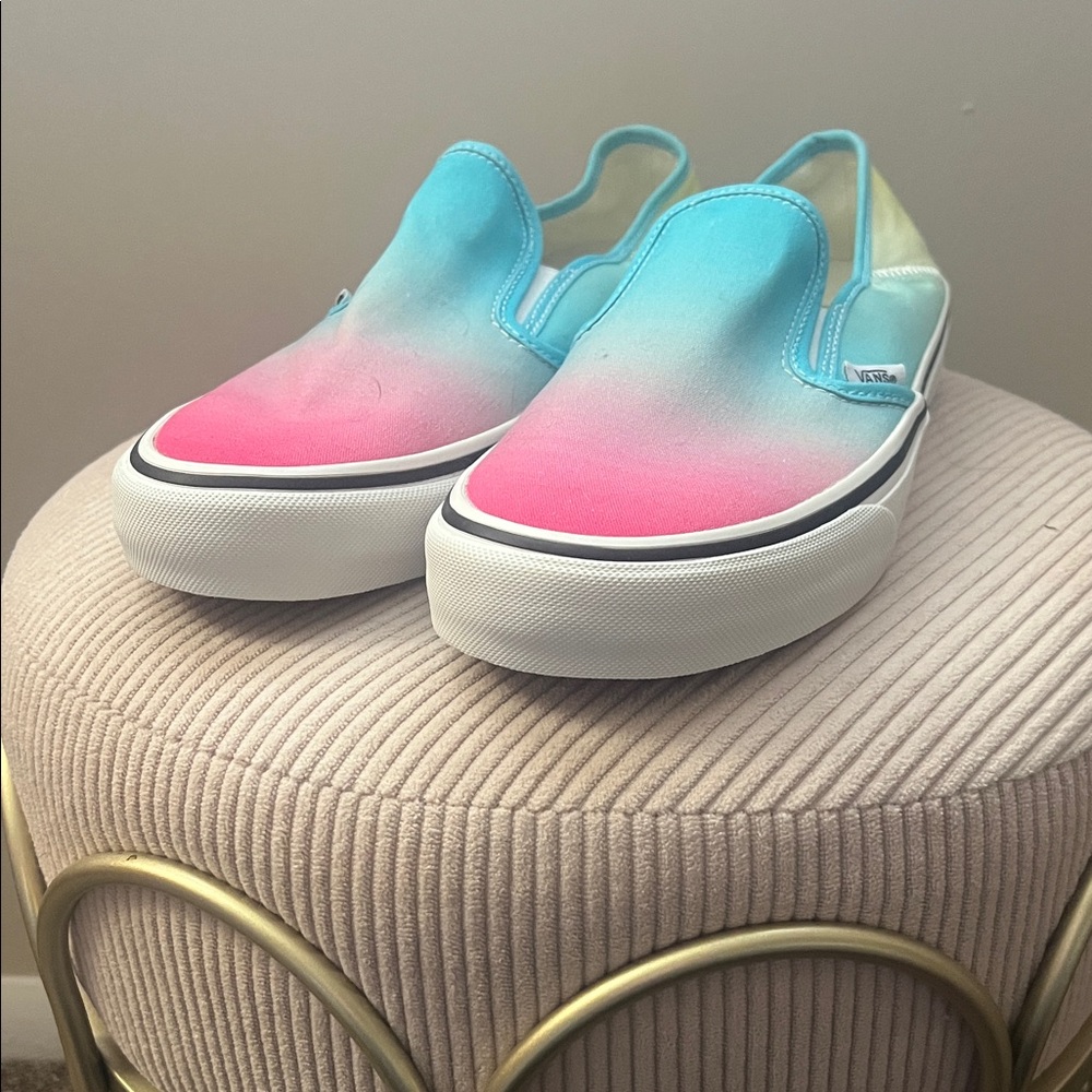 Vans Gradient Slip-On Sneakers - Blue and Pink